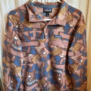 Patagonia Synchilla Snap-T Fleece - Women’s Small - Canyon Block Sisu Aztec